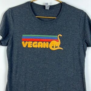 Vegan Dinosaur Graphic Women’s Shirt